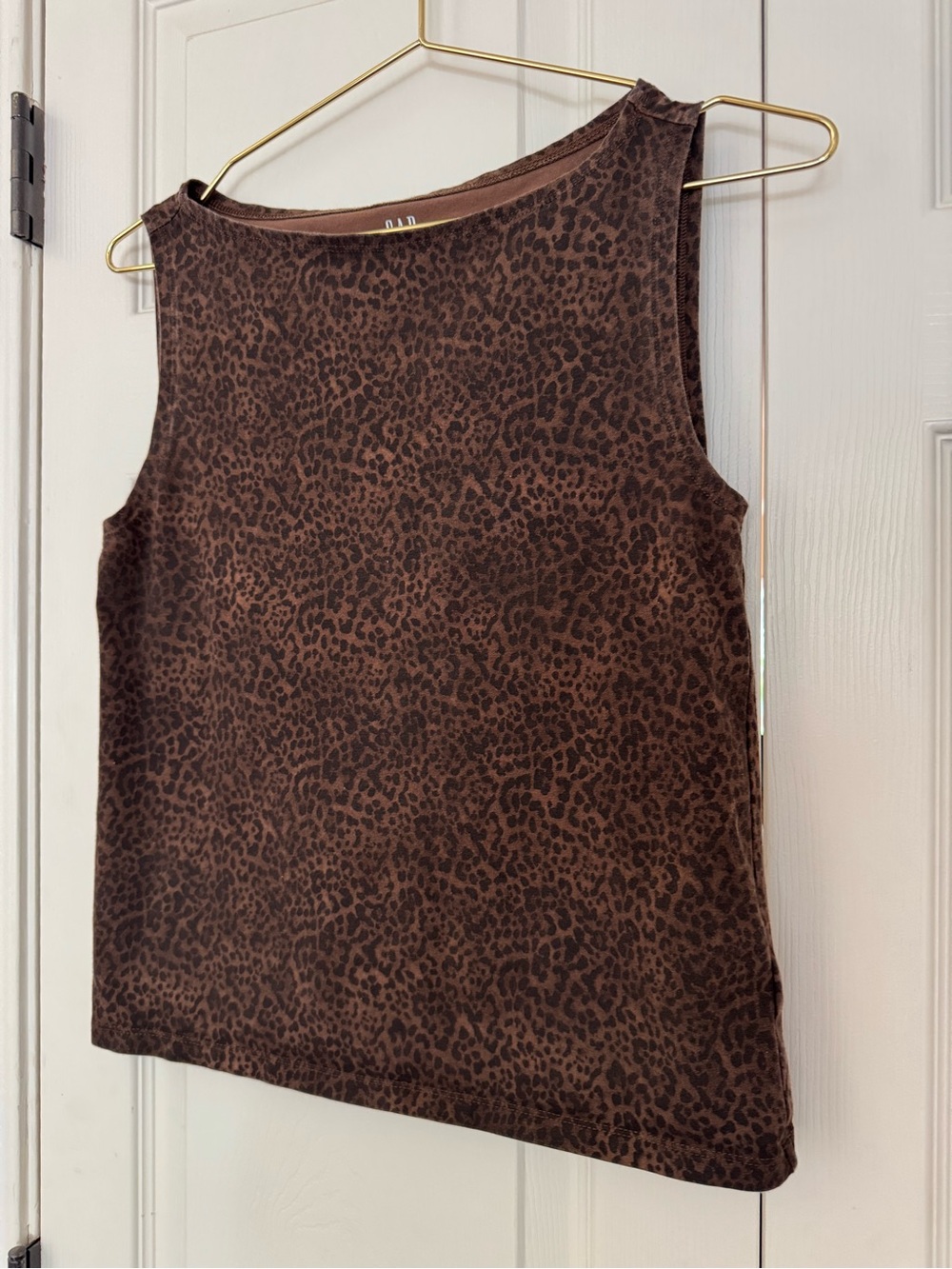 GAP Factory Brown Leopard Print Tank Top